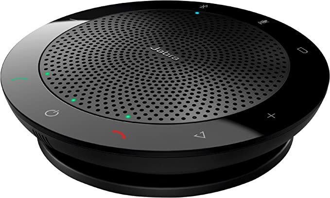 Jabra Speak 510 wireless Bluetooth speaker for landlines and mobile phones – simple to install, portable speaker for meetings anywhere with superior sound quality